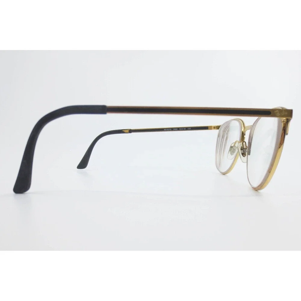 Ray-Ban RB 6375 2890 Matte Black Gold Phantos Eyeglasses Frames 53-18 145